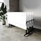 Flash Furniture Palmer 72in. x 24in. HD Nesting Table w/T-Legs, Modesty Panel, 1in. Thick White Tabletop, Blk Frame MT-M7224-T-LEG-WHTBLK-GG - alternate 6